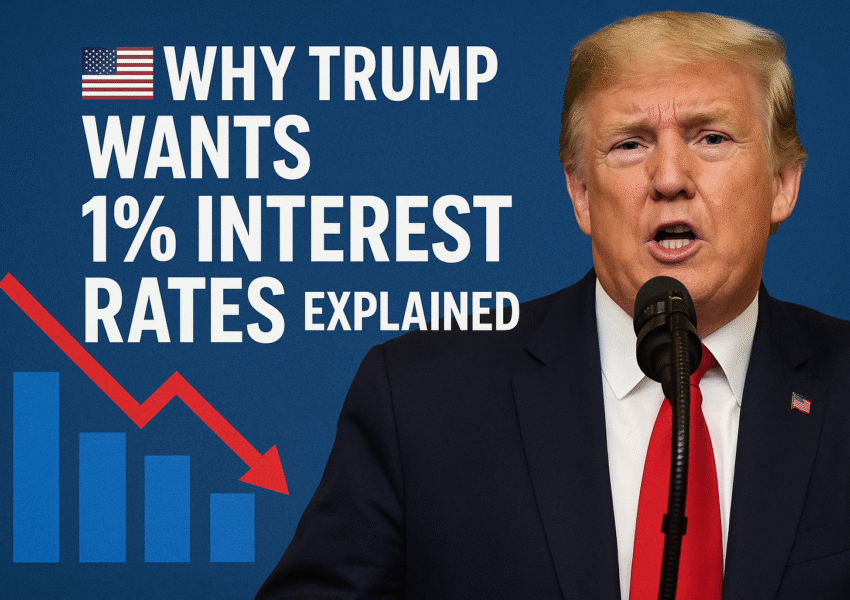 Why Trump Wants 1% Interest Rates — Explained